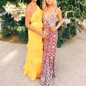 Arrive Clothing/AFRM Yellow Violet Dress